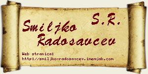 Smiljko Radosavčev vizit kartica